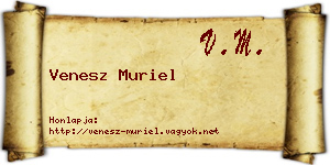Venesz Muriel névjegykártya